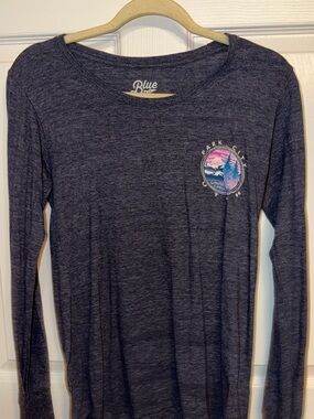 Blue 84 Navy Heather Long-Sleeve Graphic Tee